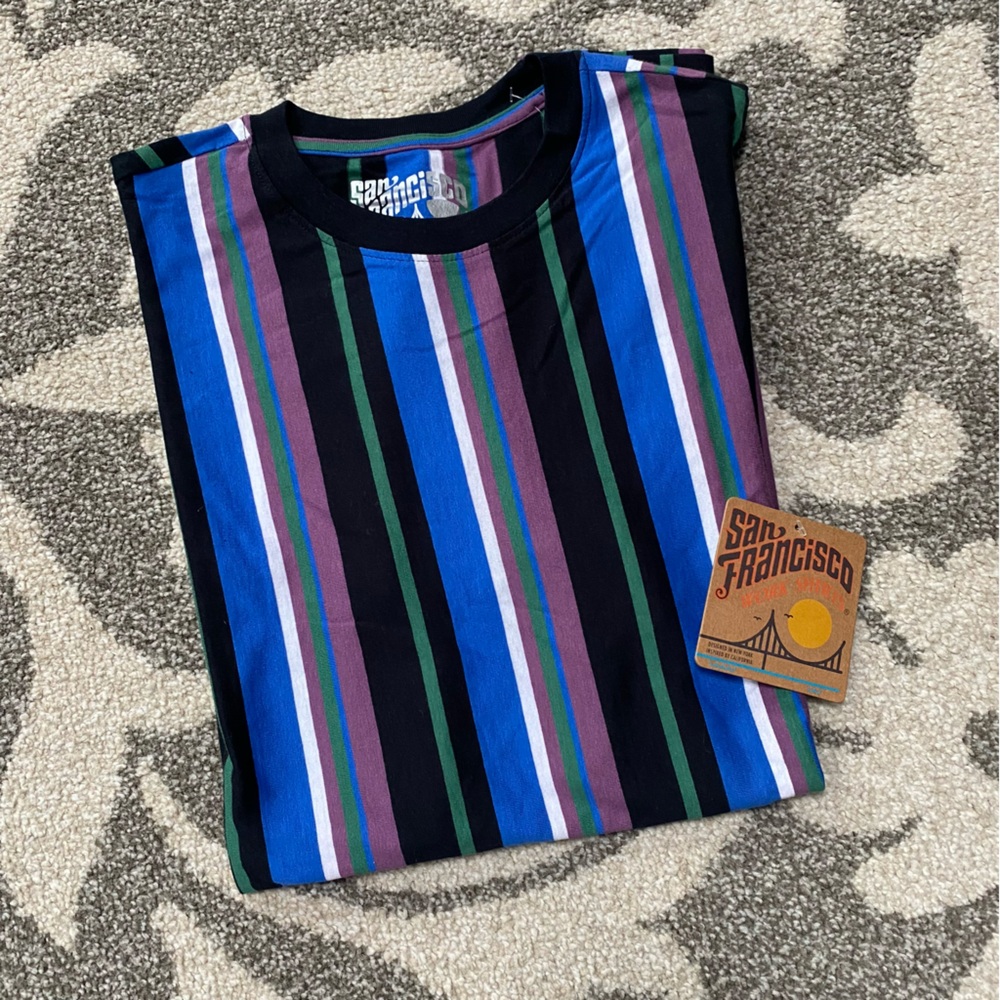 NEW Men’s San Francisco Stripe 80’s T Shirt